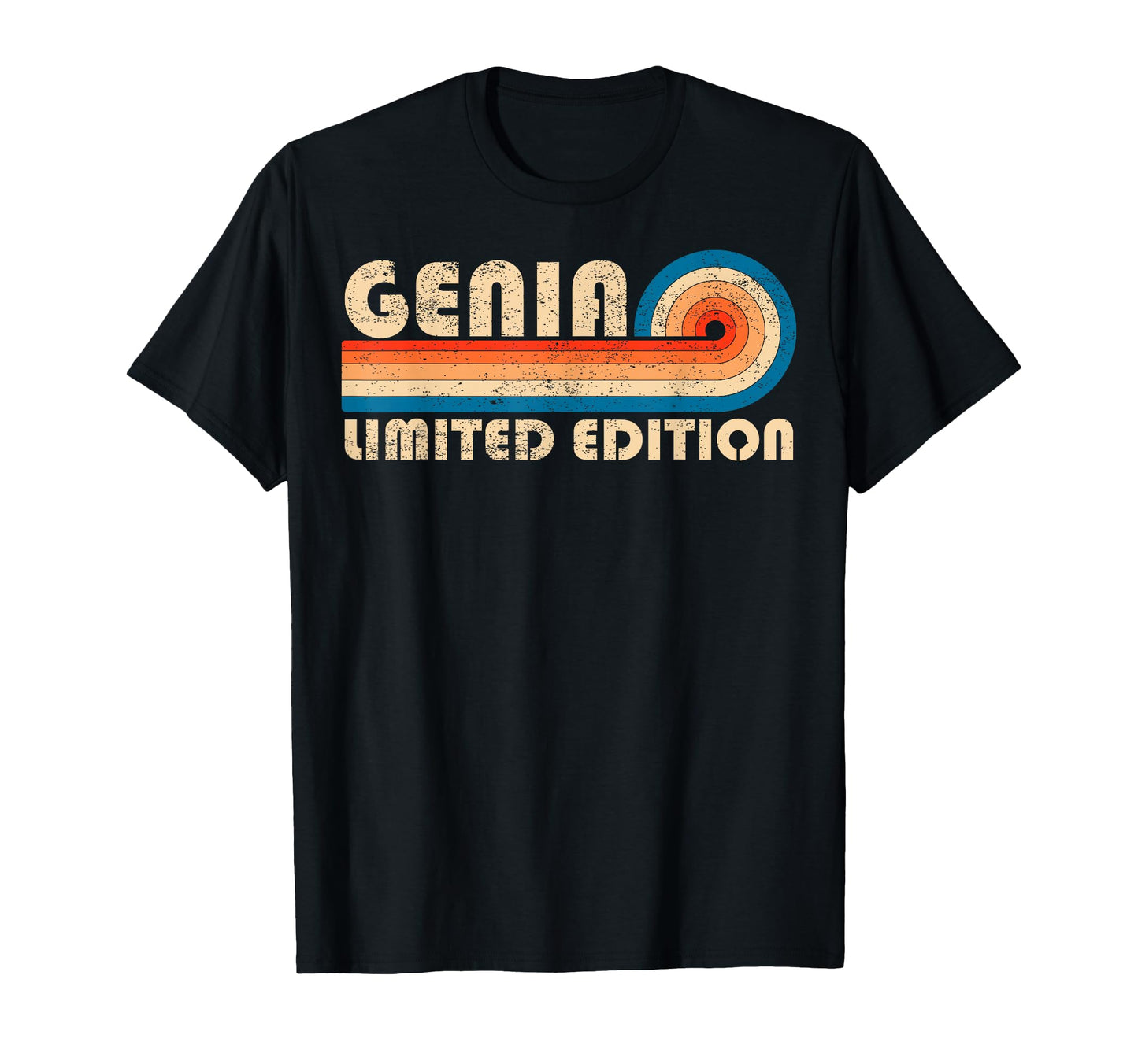 Genia 70S 80S Sunset Stripe T-Shirt - Graphic Print Men Women - T-Shirt, Sweatshirt, Hoodie