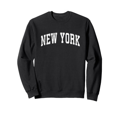 New York Varsity Sports Text Sweatshirt - Unique Graphic for Adults - T-Shirt, Sweatshirt, Hoodie