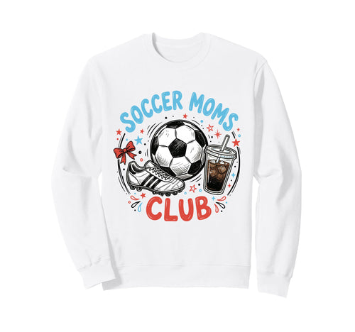 Soccer Moms Club Iced Coffee Cleats Sweatshirt - Novelty Apparel Men Women - T-Shirt, Sweatshirt, Hoodie