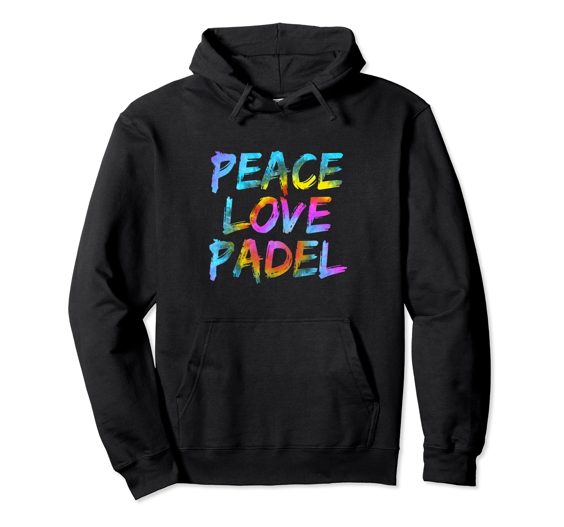 Padel Player Padel Trainer Peace Love Hoodie - Custom Art Print Unisex - T-Shirt, Sweatshirt, Hoodie