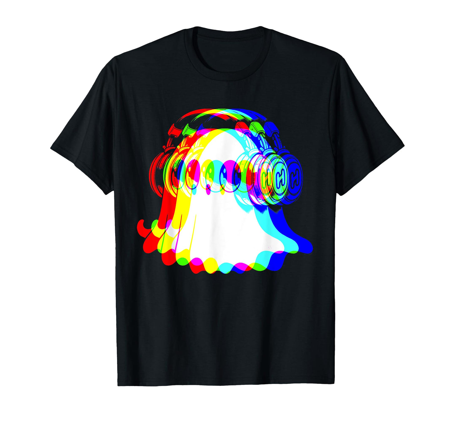 House Music Ghost Dj Rave Color T-Shirt - Casual Everyday Wear for Adults - T-Shirt, Sweatshirt, Hoodie