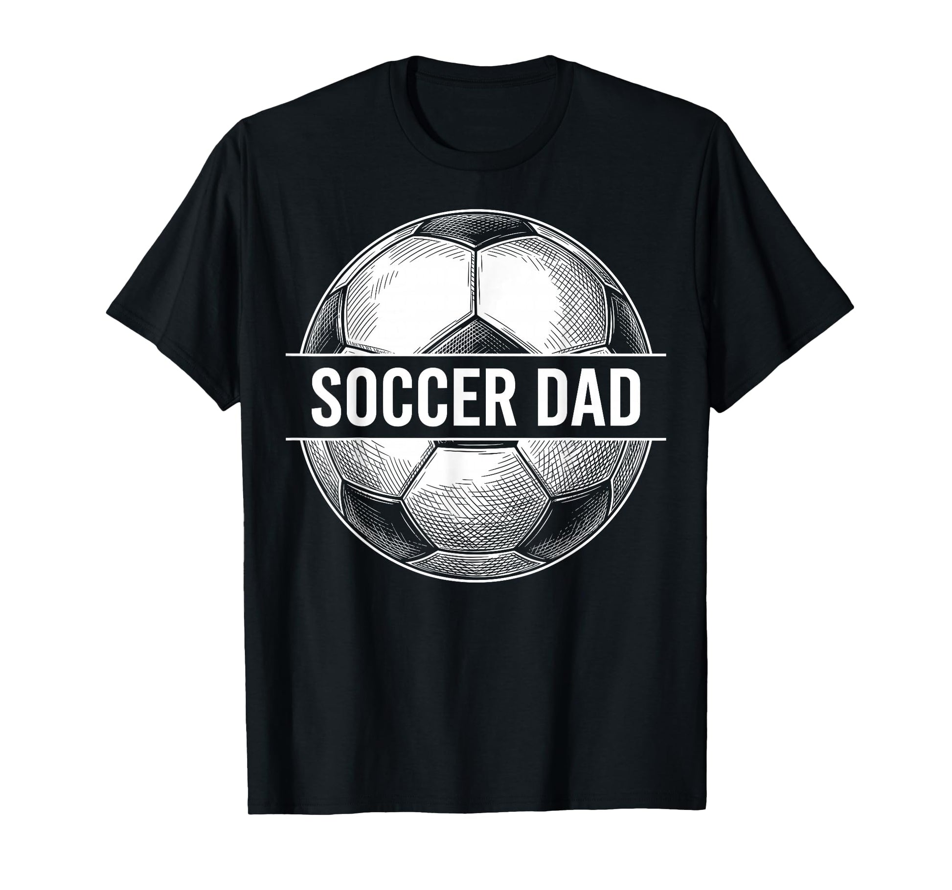 Soccer Dad Sports Father Soccer Ball T-Shirt - Graphic Print for Adults - T-Shirt, Sweatshirt, Hoodie