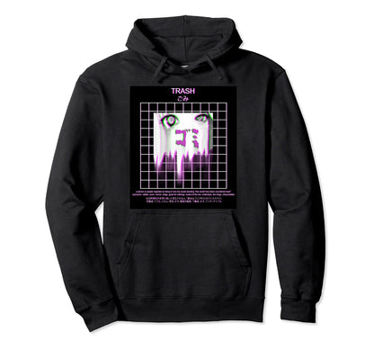 Vaporwave Aesthetic Anime Manga Hoodie - Custom Art Print for Adults - T-Shirt, Sweatshirt, Hoodie