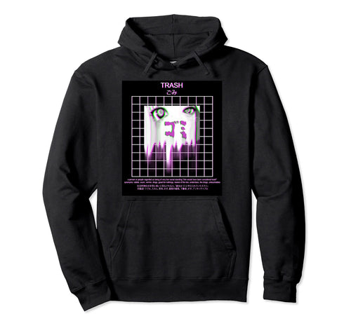 Vaporwave Aesthetic Anime Manga Hoodie - Custom Art Print for Adults - T-Shirt, Sweatshirt, Hoodie