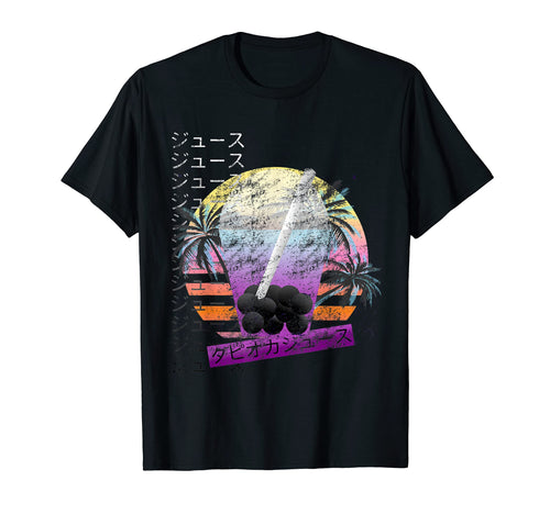 Boba Tea Vaporwave Aesthetic T-Shirt - Streetwear Style for Adults - T-Shirt, Sweatshirt, Hoodie