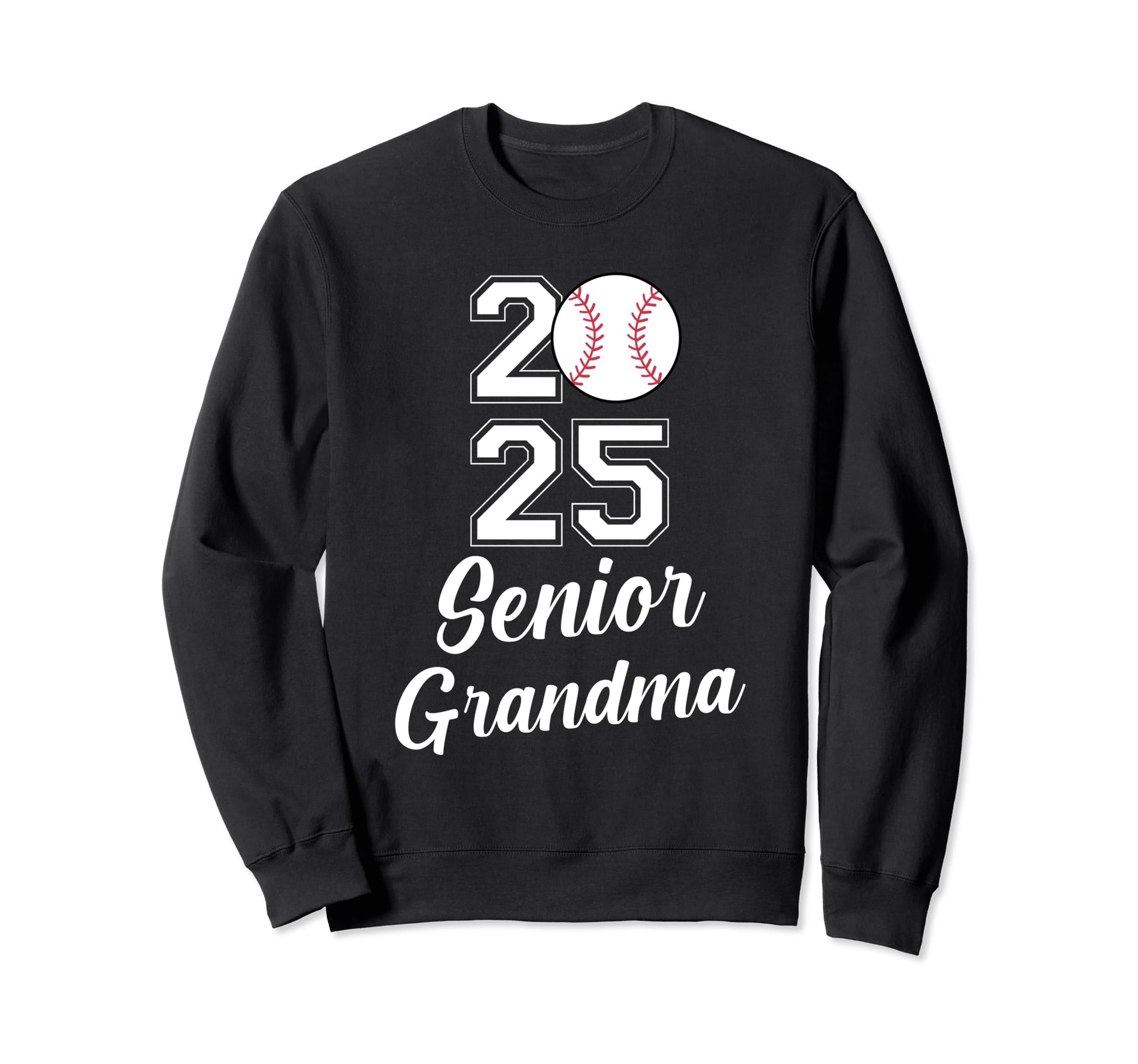 Class 2025 Baseball Grandma Senior Sweatshirt - Unique Graphic for Adults - T-Shirt, Sweatshirt, Hoodie