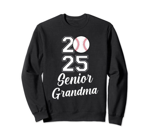 Class 2025 Baseball Grandma Senior Sweatshirt - Unique Graphic for Adults - T-Shirt, Sweatshirt, Hoodie