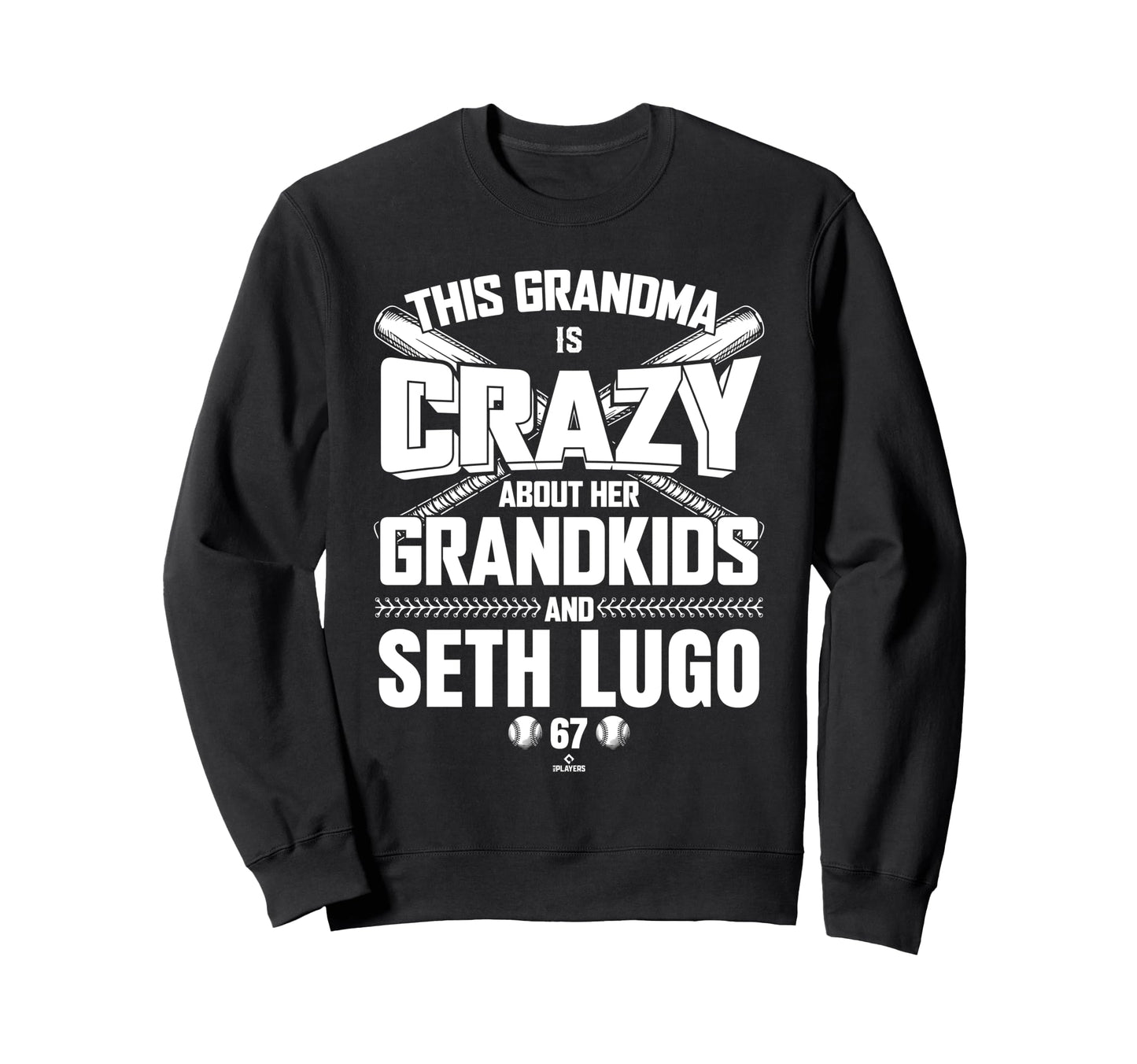 Grandma Crazy Seth Lugo Kansas Sweatshirt - Aesthetic Graphic for Adults - T-Shirt, Sweatshirt, Hoodie