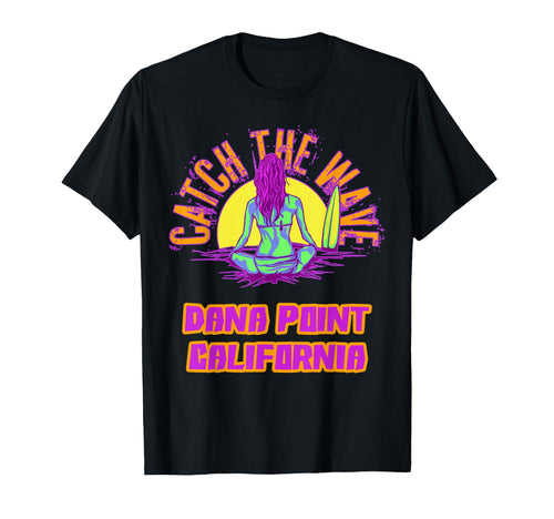 Dana Point California Surf Vaporwave T-Shirt - Novelty Apparel for Adults - T-Shirt, Sweatshirt, Hoodie