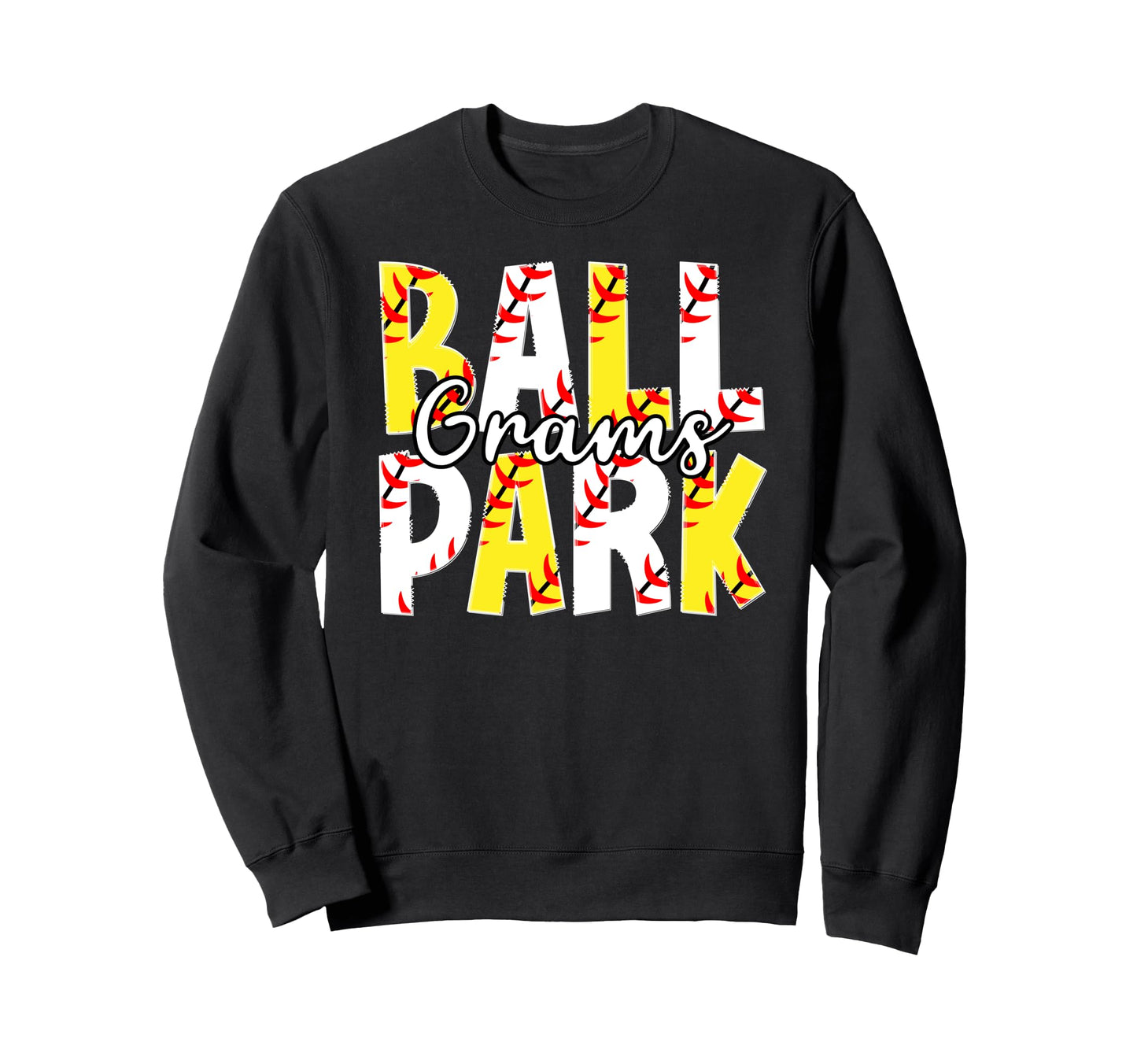 Ballpark Grams Grandma Softball Sweatshirt - Minimalist Print Unisex - T-Shirt, Sweatshirt, Hoodie