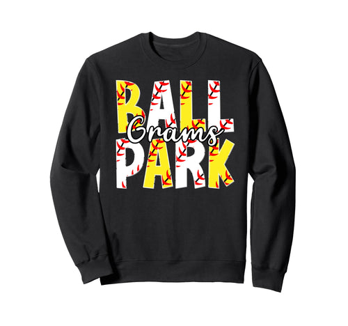 Ballpark Grams Grandma Softball Sweatshirt - Minimalist Print Unisex - T-Shirt, Sweatshirt, Hoodie