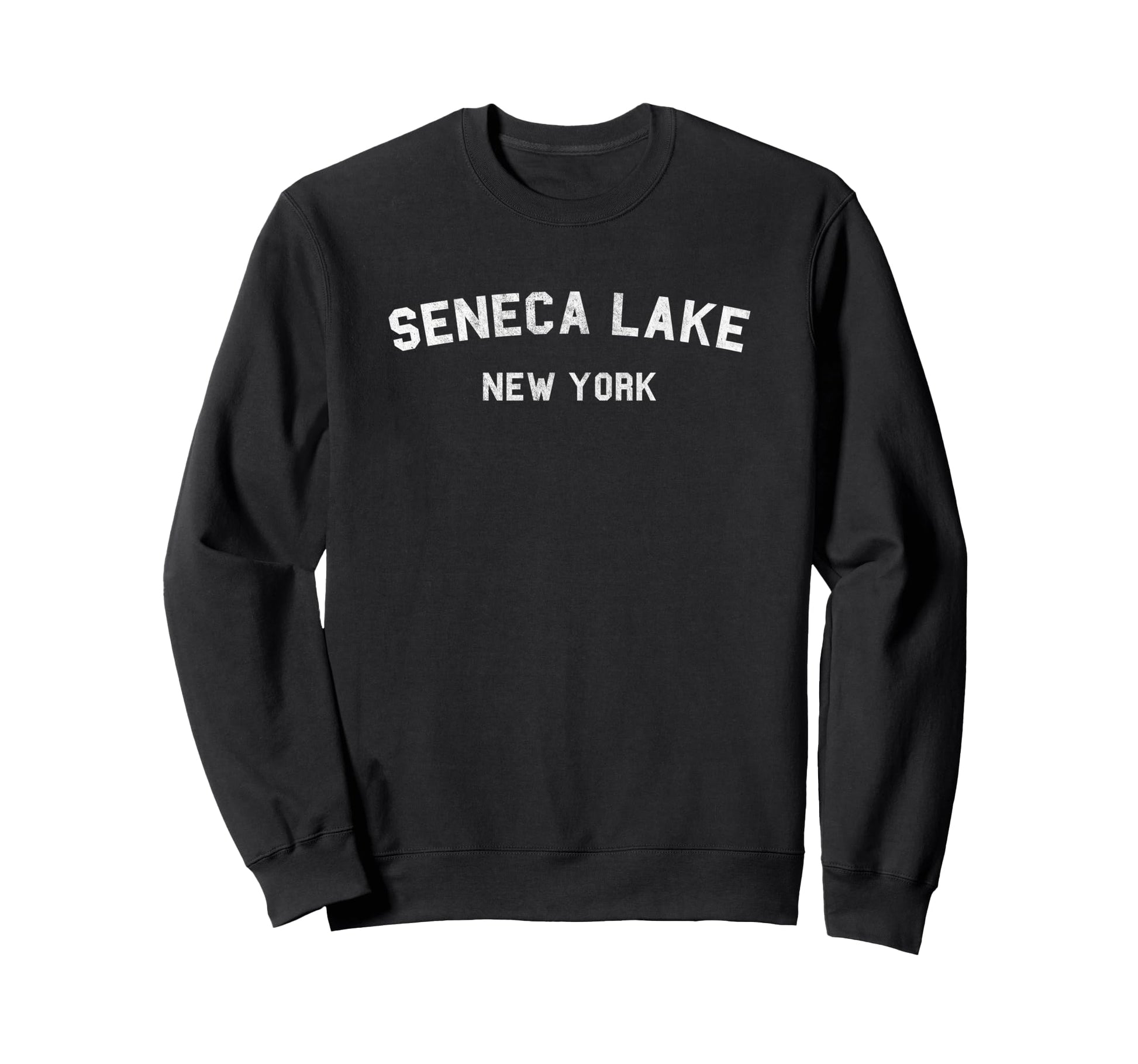 Varsity Seneca Lake New York Sweatshirt - Trendy Graphic Unisex - T-Shirt, Sweatshirt, Hoodie