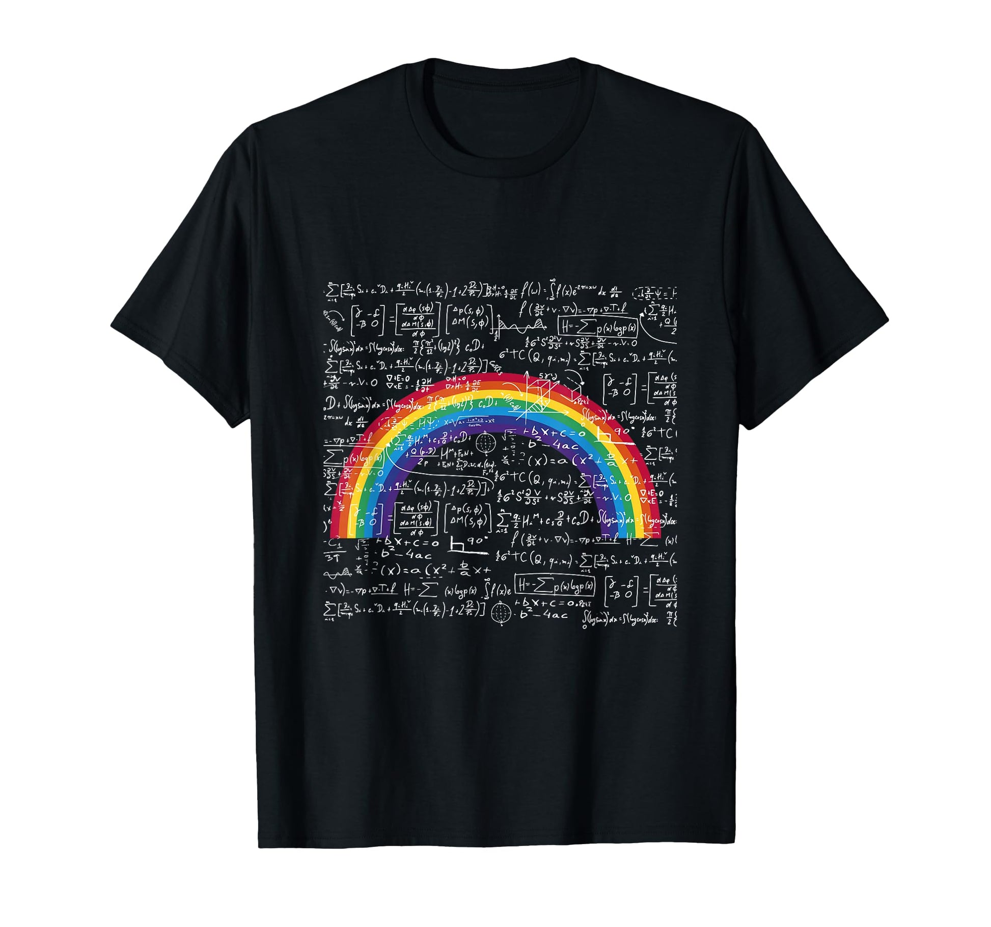 Rainbow Math Equation Teacher Nerd Lgbt T-Shirt - Trendy Graphic Unisex - T-Shirt, Sweatshirt, Hoodie