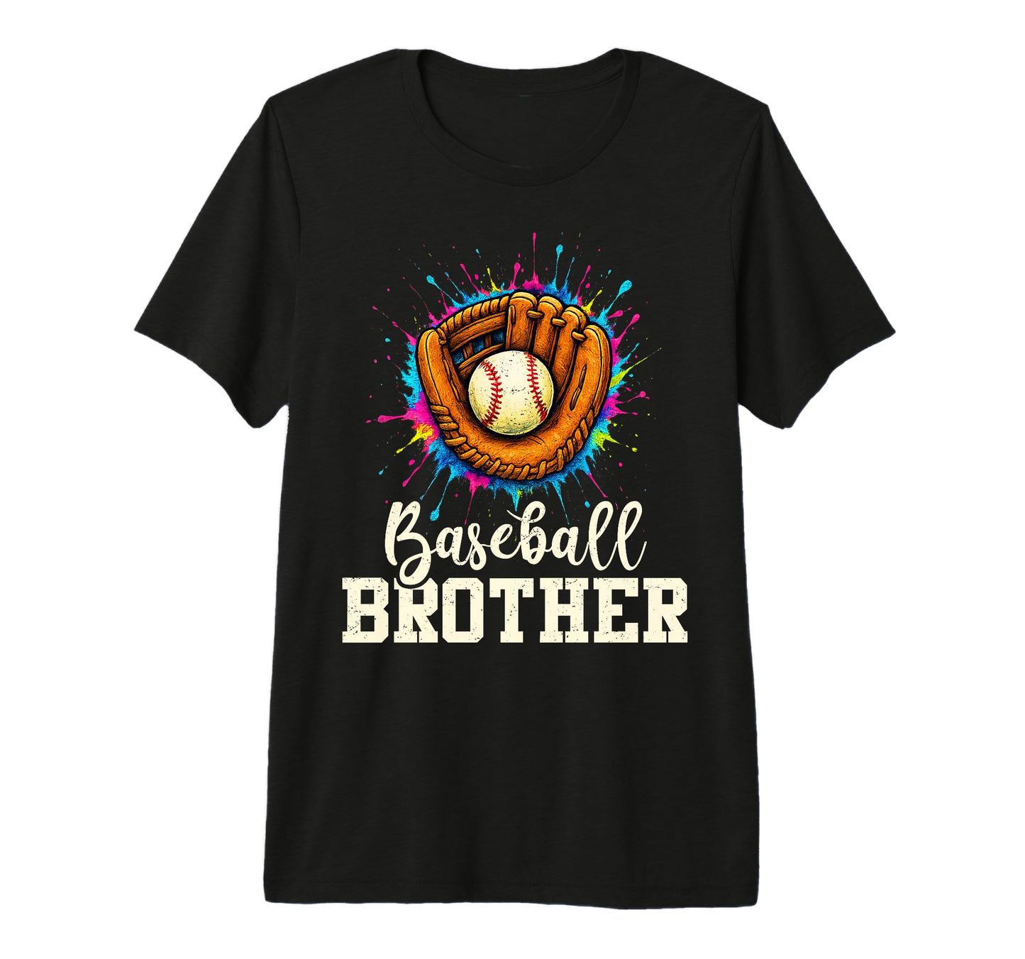 Baseball Brother Baseball Player T-Shirt - Custom Art Print for Adults - T-Shirt, Sweatshirt, Hoodie