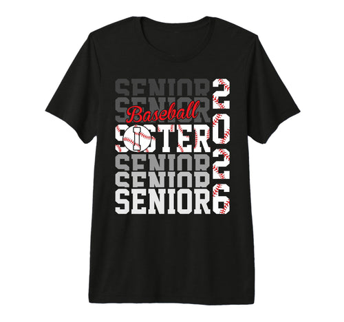 2026 Baseball Senior Sister Graduation T-Shirt - Trendy Graphic Men Women - T-Shirt, Sweatshirt, Hoodie