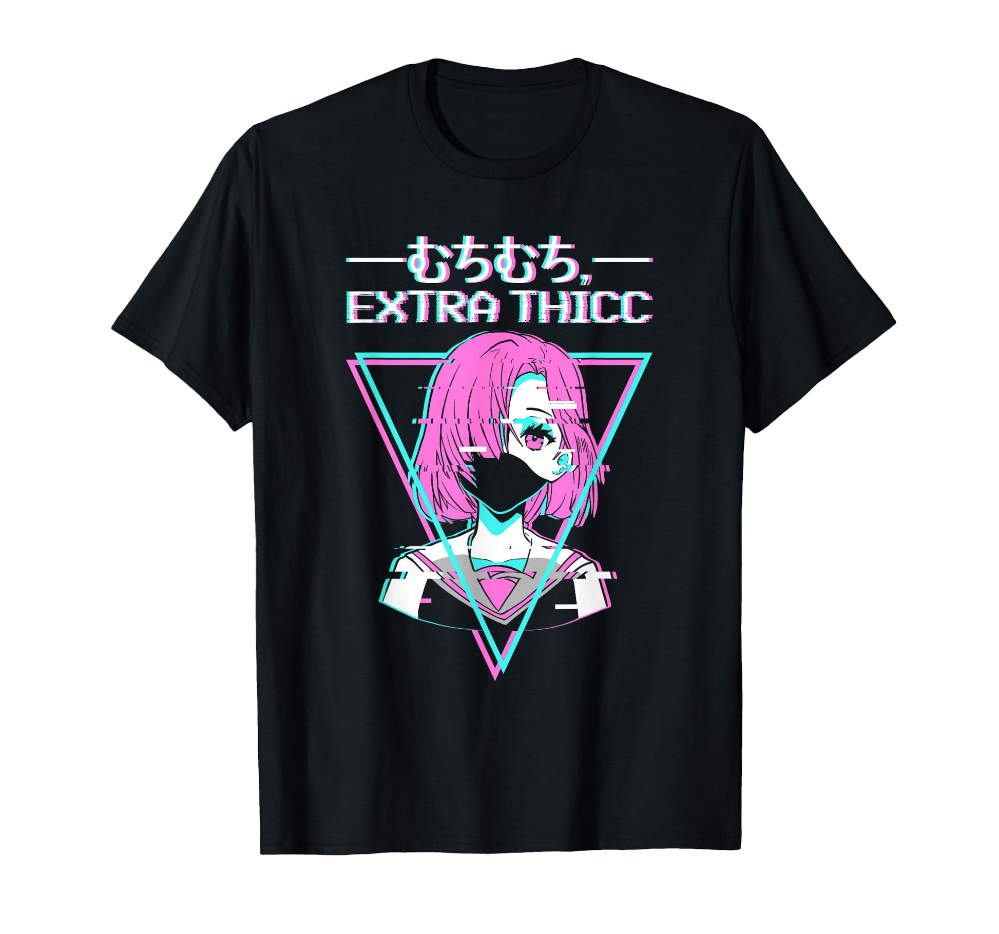 Extra Thicc Anime Lofi Vaporwave T-Shirt - Unique Graphic for Adults - T-Shirt, Sweatshirt, Hoodie