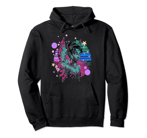 Vaporwave Fairy Aesthetic Hoodie - Casual Everyday Wear for Adults - T-Shirt, Sweatshirt, Hoodie