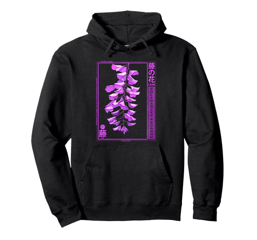 Wisteria Anime Flower Japanese Hoodie - Novelty Apparel Men Women - T-Shirt, Sweatshirt, Hoodie