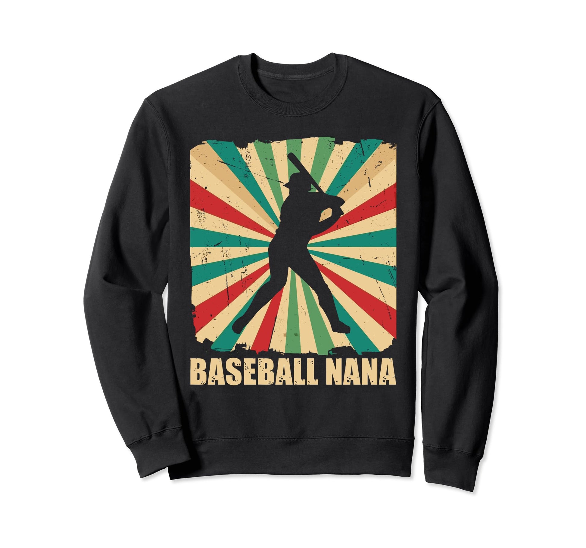 Baseball Nana Grandma Baseball Player Sweatshirt - Trendy Graphic Unisex - T-Shirt, Sweatshirt, Hoodie