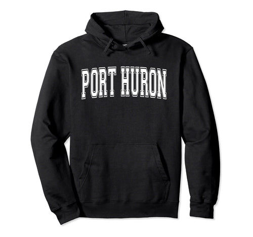 Port Huron Mi Michigan Usa Sports Hoodie - Minimalist Print for Adults - T-Shirt, Sweatshirt, Hoodie