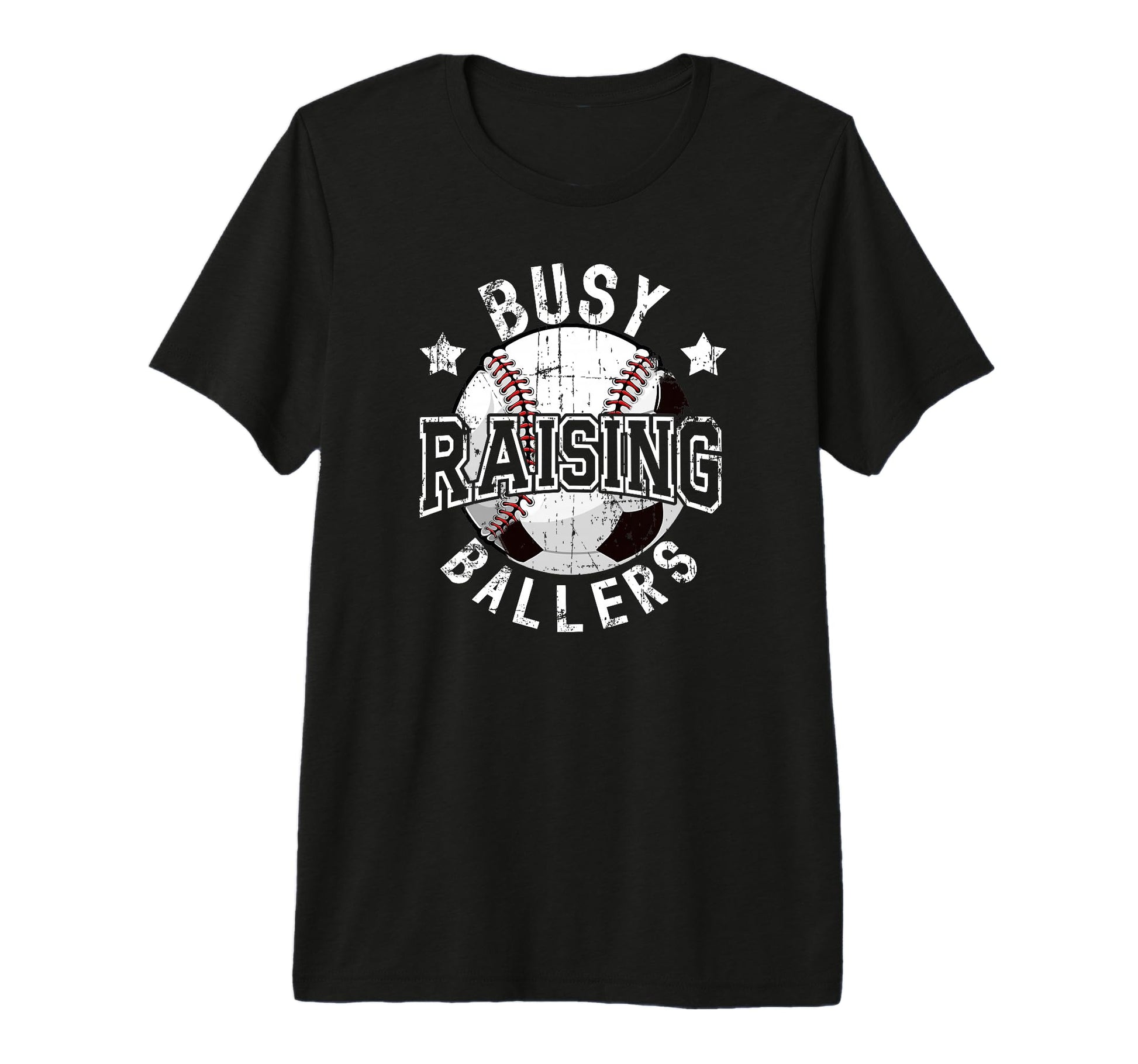 Mens Busy Raising Ballers Baseball T-Shirt - Minimalist Print Unisex - T-Shirt, Sweatshirt, Hoodie