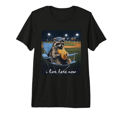 Funny Raccoon Baseball Mom I Live T-Shirt - Aesthetic Graphic Men Women - T-Shirt, Sweatshirt, Hoodie