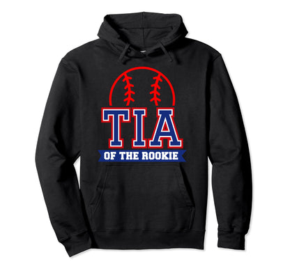 Tia Rookie 1St Birthday Baseball Theme Hoodie - Minimalist Print Unisex - T-Shirt, Sweatshirt, Hoodie