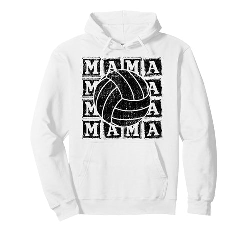 Sports Mom Designs Volleyball Mama Hoodie - Unique Graphic for Adults - T-Shirt, Sweatshirt, Hoodie
