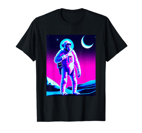 Space Vaporwave Aesthetic Synthwave T-Shirt - Custom Art Print Men Women - T-Shirt, Sweatshirt, Hoodie