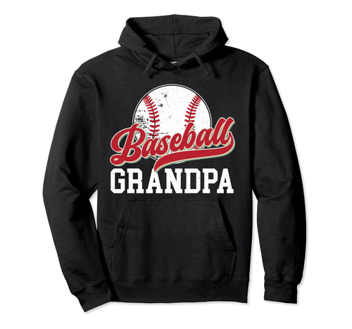 Baseball Grandpa Baseball Player Grandfather Hoodie - Unique Graphic Unisex - T-Shirt, Sweatshirt, Hoodie