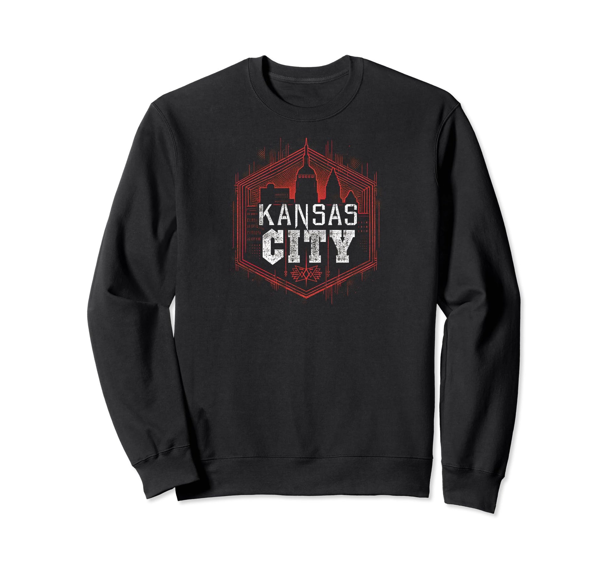 Kansas City Grit 90S Grunge Sweatshirt - Minimalist Print Unisex - T-Shirt, Sweatshirt, Hoodie