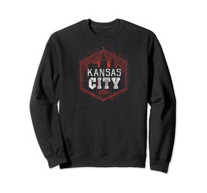 Kansas City Grit 90S Grunge Sweatshirt - Minimalist Print Unisex - T-Shirt, Sweatshirt, Hoodie
