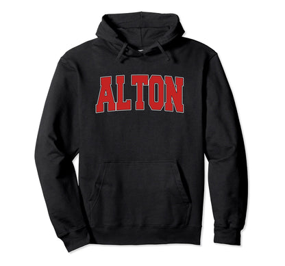 Alton Il Illinois Varsity Usa Sports Hoodie - Fun Novelty Design for Adults - T-Shirt, Sweatshirt, Hoodie