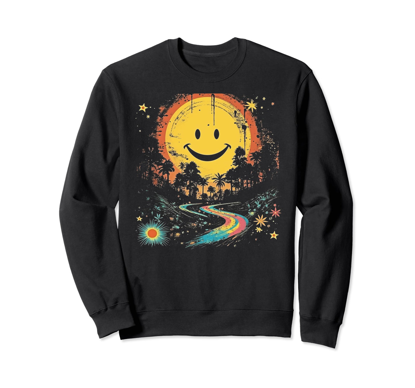 Sun Boho Groovy Sunshine Grunge 17 Sweatshirt - Trendy Graphic Men Women - T-Shirt, Sweatshirt, Hoodie