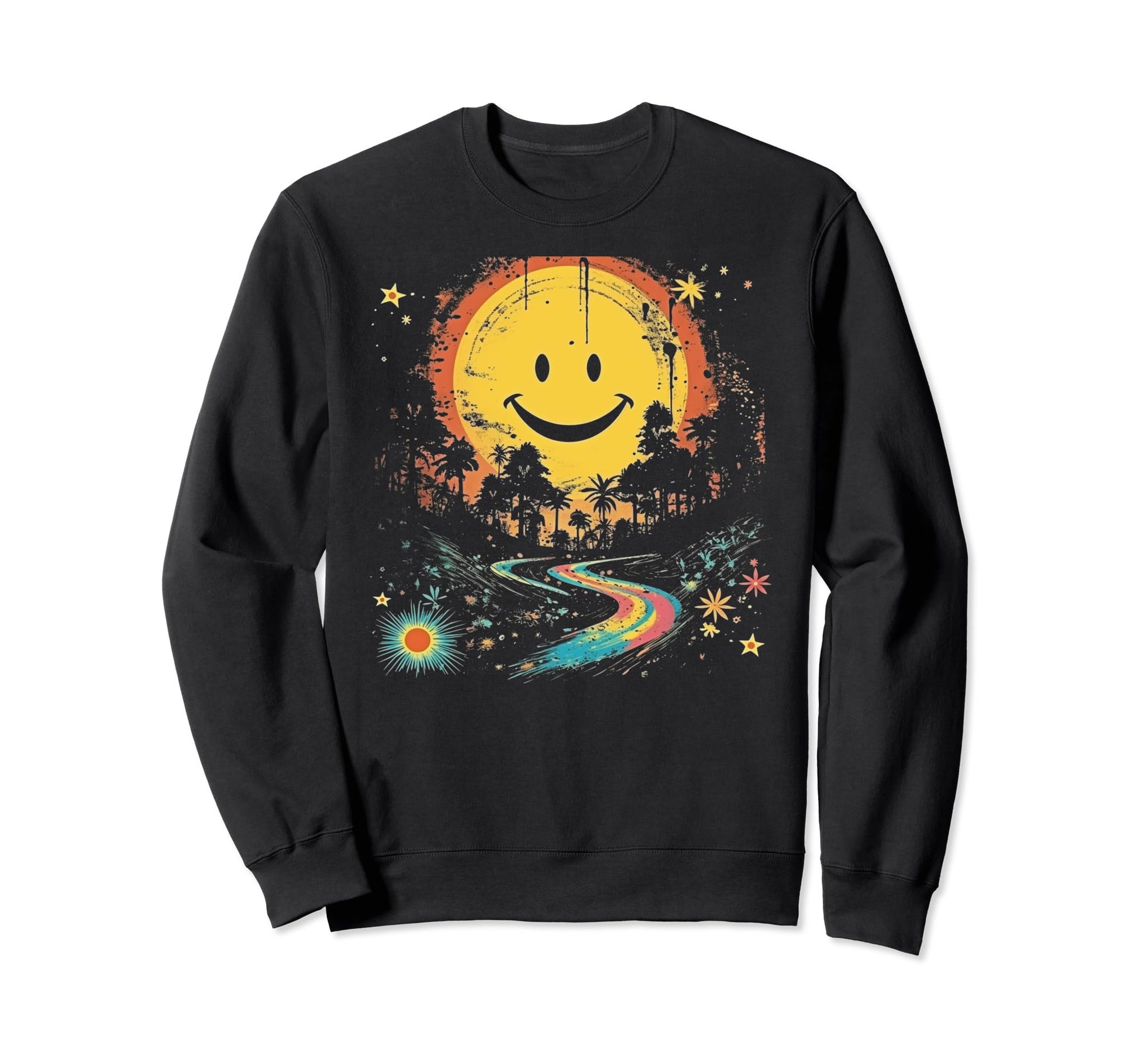 Sun Boho Groovy Sunshine Grunge 17 Sweatshirt - Trendy Graphic Men Women - T-Shirt, Sweatshirt, Hoodie