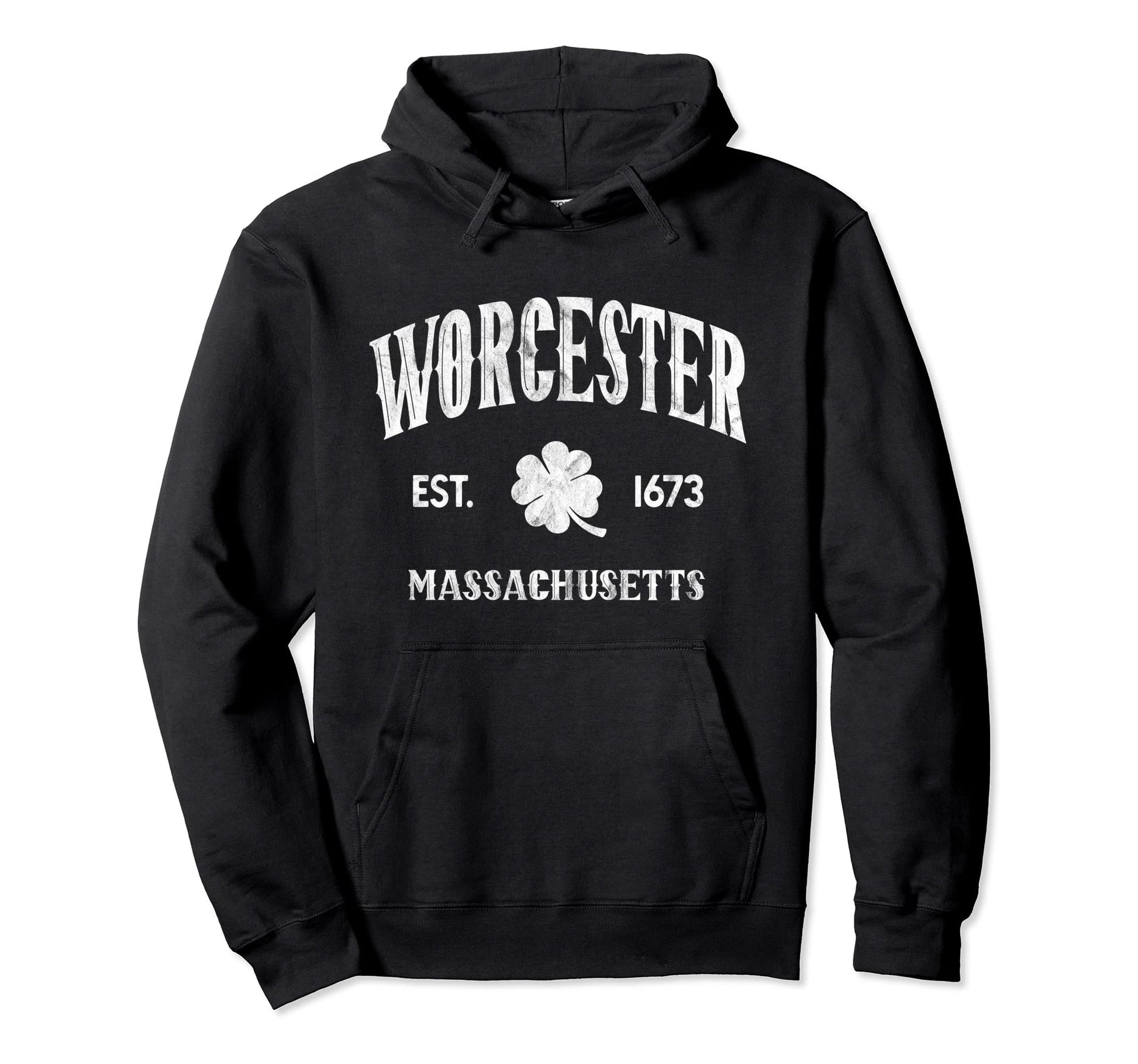 Worcester Massachusetts Varsity Hoodie - Custom Art Print for Adults - T-Shirt, Sweatshirt, Hoodie