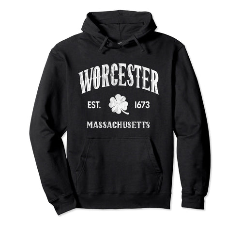 Worcester Massachusetts Varsity Hoodie - Custom Art Print for Adults - T-Shirt, Sweatshirt, Hoodie