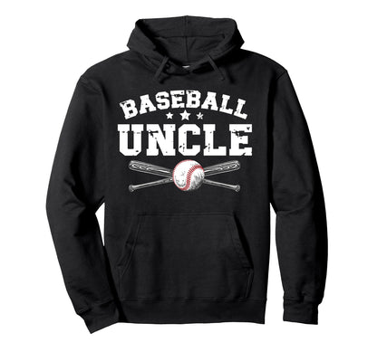 Best Baseball Uncle Baseball Player Hoodie - Unique Graphic for Adults - T-Shirt, Sweatshirt, Hoodie