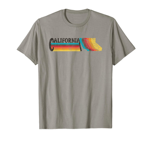 70S 80S California Rainbow Silhouette T-Shirt - Streetwear Style Unisex - T-Shirt, Sweatshirt, Hoodie
