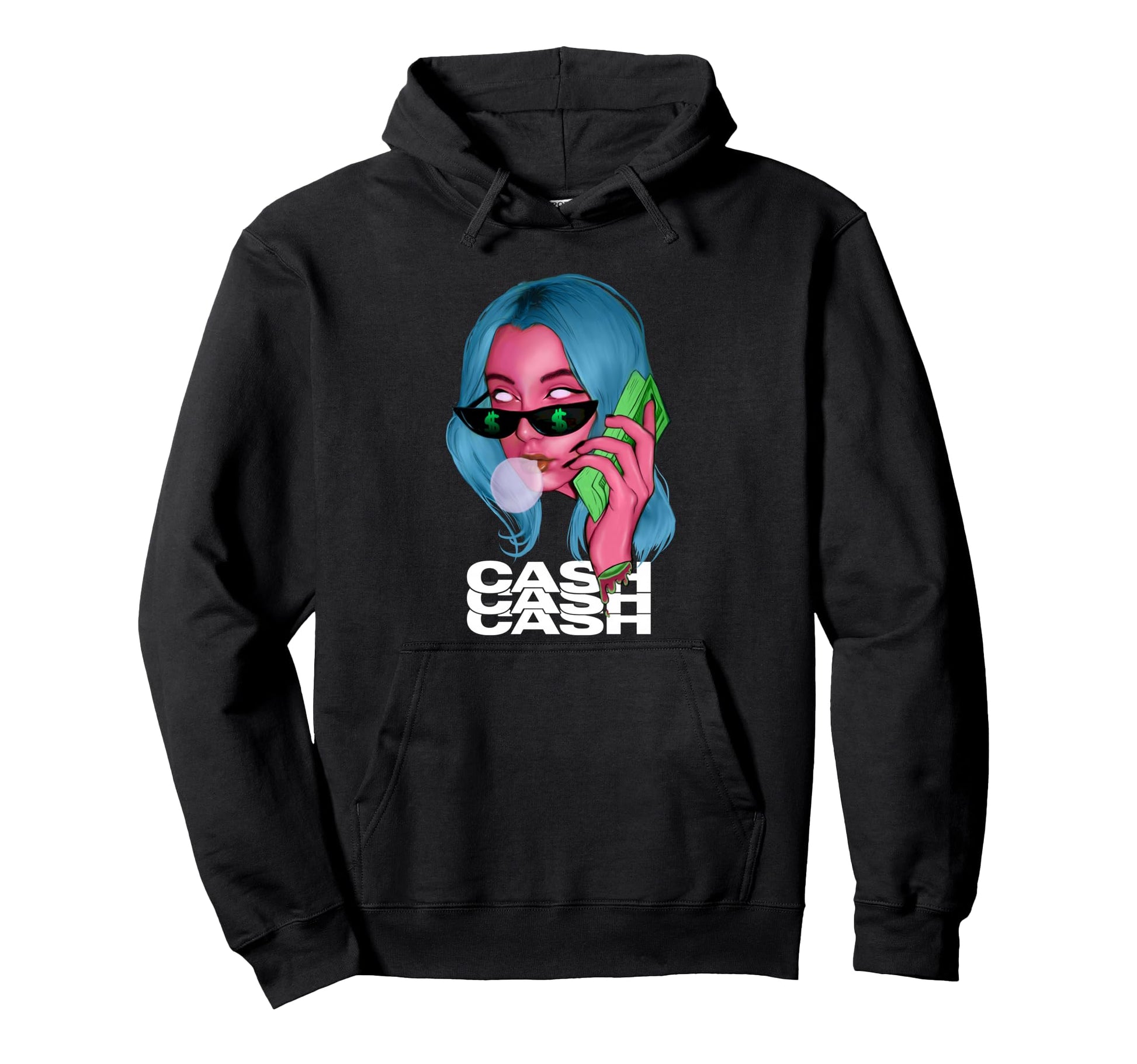 Cash Sad Aesthetic Edgy Streetwear Hoodie - Unique Graphic Unisex - T-Shirt, Sweatshirt, Hoodie