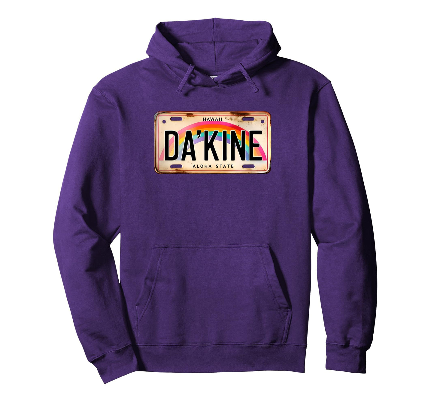 Dakine Hawaiian Pidgin Hawaii License Hoodie - Novelty Apparel for Adults - T-Shirt, Sweatshirt, Hoodie