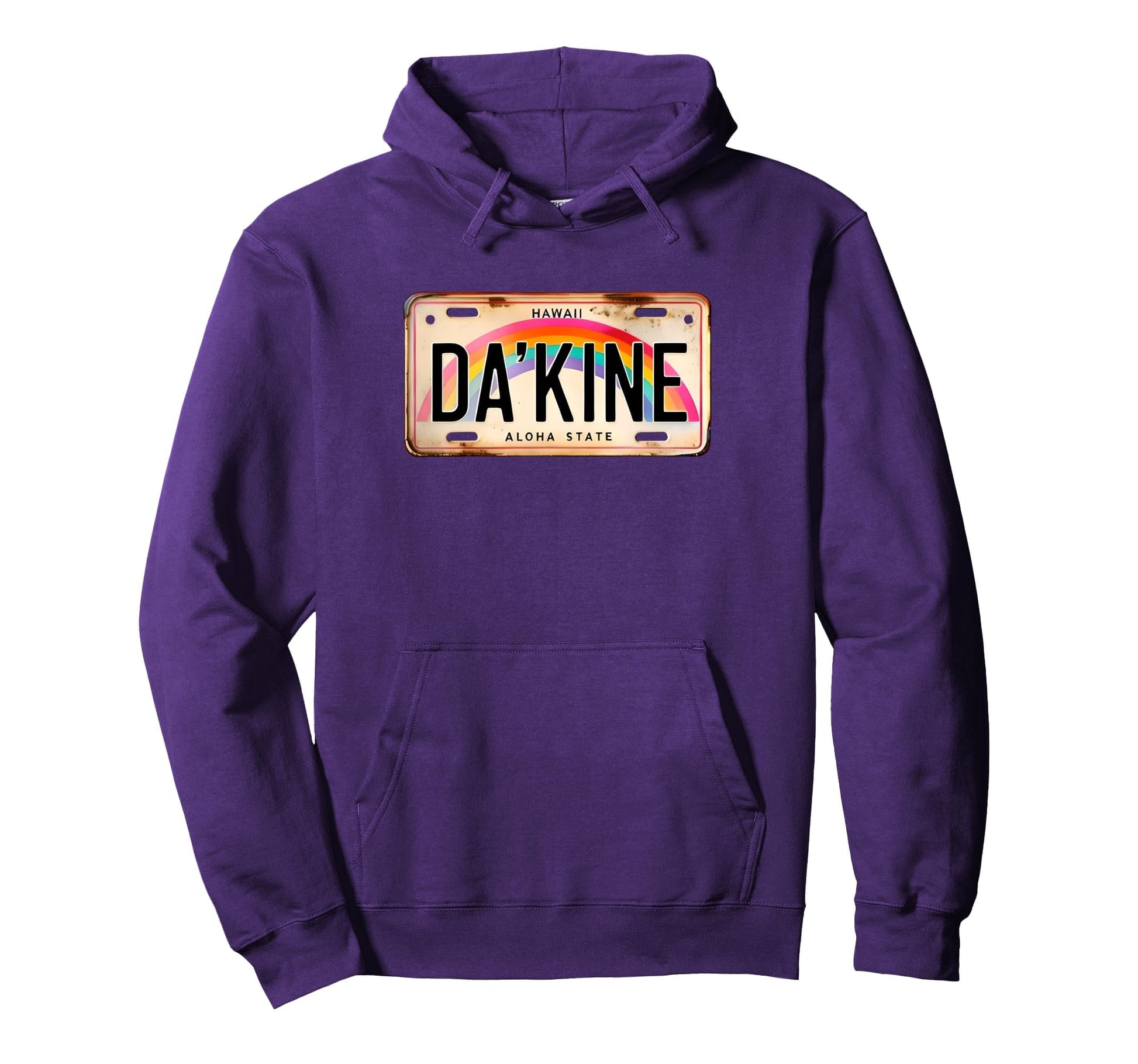 Dakine Hawaiian Pidgin Hawaii License Hoodie - Novelty Apparel for Adults - T-Shirt, Sweatshirt, Hoodie