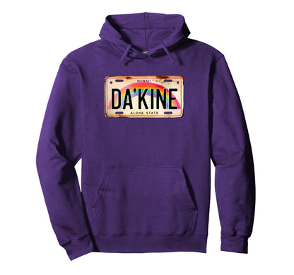 Dakine Hawaiian Pidgin Hawaii License Hoodie - Novelty Apparel for Adults - T-Shirt, Sweatshirt, Hoodie