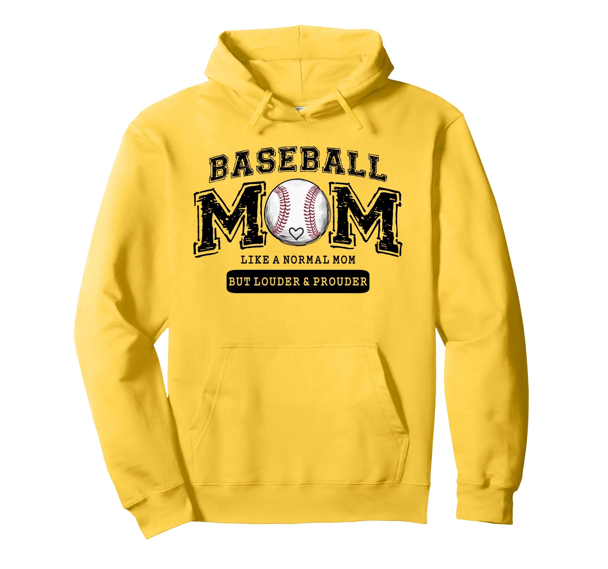 Baseball Mom Like Normal Mom But Louder And Hoodie - Unique Graphic Unisex - T-Shirt, Sweatshirt, Hoodie