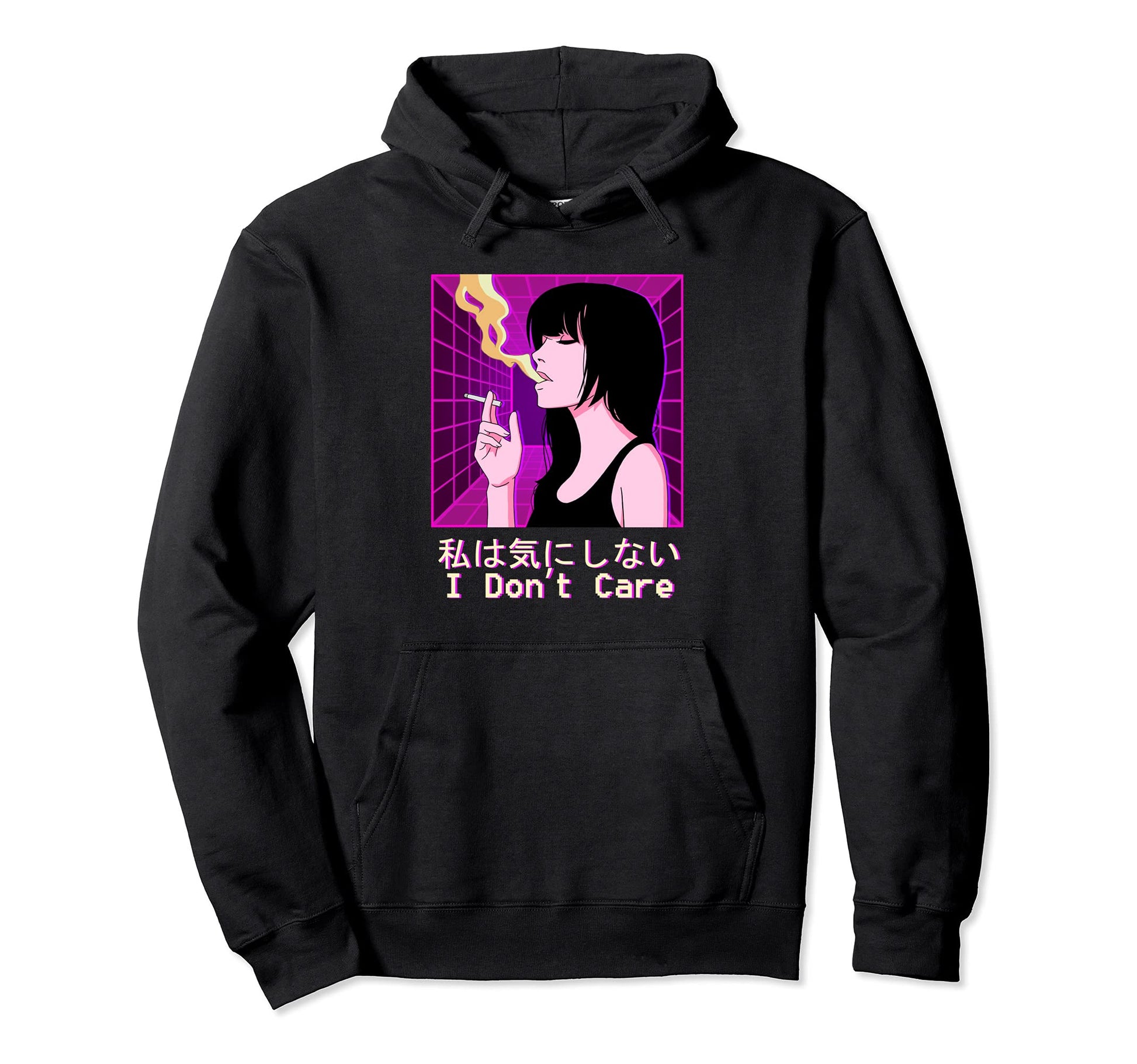 Japanese Aesthetic Vaporwave Sad Hoodie - Aesthetic Graphic for Adults - T-Shirt, Sweatshirt, Hoodie