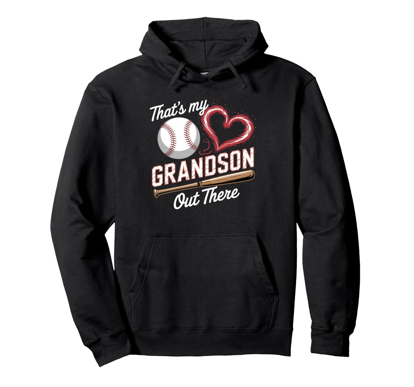 Thats My Grandson Baseball Grandma Hoodie - Aesthetic Graphic Men Women - T-Shirt, Sweatshirt, Hoodie