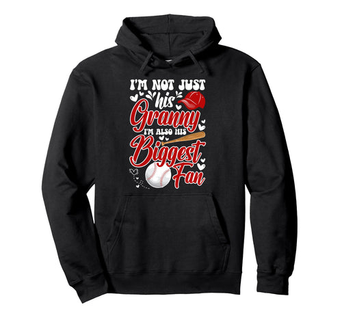 His Biggest Fan Baseball Granny Baseball Hoodie - Trendy Graphic Men Women - T-Shirt, Sweatshirt, Hoodie
