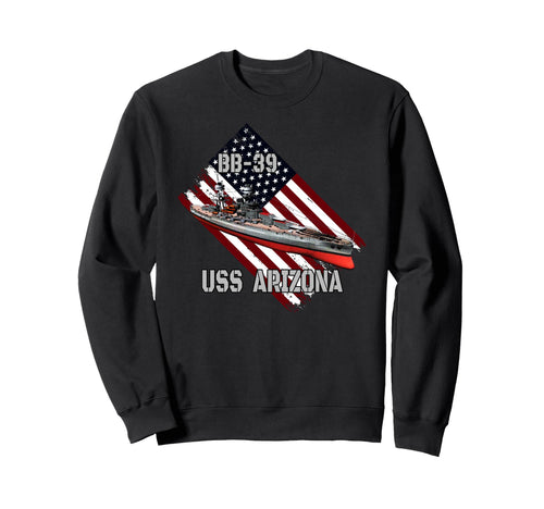 Battleship Uss Arizona Bb 39 Sweatshirt - Custom Art Print Men Women - T-Shirt, Sweatshirt, Hoodie