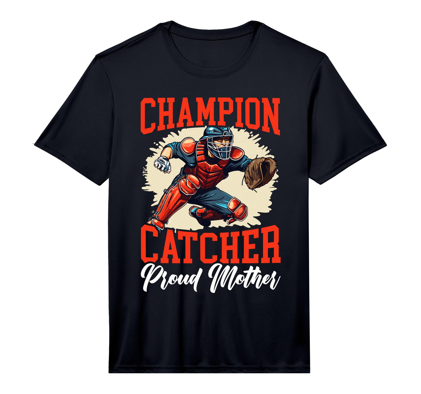 Mens Baseball Catcher Mama Best Mom Ever T-Shirt - Trendy Graphic Unisex - T-Shirt, Sweatshirt, Hoodie