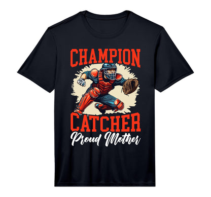 Mens Baseball Catcher Mama Best Mom Ever T-Shirt - Trendy Graphic Unisex - T-Shirt, Sweatshirt, Hoodie